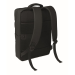 RPET backpack with PU coating for laptops up to 15'' black colour second view