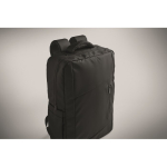 RPET backpack with PU coating for laptops up to 15'' black colour fifth photographic view