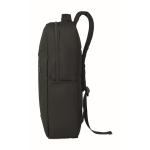 RPET backpack with PU coating for laptops up to 15'' black colour