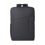RPET backpack with PU coating for laptops up to 15'' blue colour third view