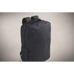 RPET backpack with PU coating for laptops up to 15'' blue colour fifth photographic view