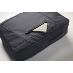 RPET backpack with PU coating for laptops up to 15'' blue colour photographic view