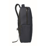 RPET backpack with PU coating for laptops up to 15'' blue colour