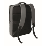 RPET backpack with PU coating for laptops up to 15'' dark grey colour second view