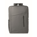 RPET backpack with PU coating for laptops up to 15'' dark grey colour third view