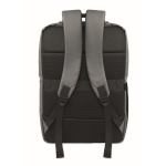 RPET backpack with PU coating for laptops up to 15'' dark grey colour fourth view