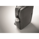RPET backpack with PU coating for laptops up to 15'' dark grey colour eighth photographic view