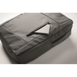 RPET backpack with PU coating for laptops up to 15'' dark grey colour photographic view
