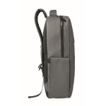 RPET backpack with PU coating for laptops up to 15'' dark grey colour