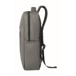 RPET backpack with PU coating for laptops up to 15'' dark grey colour