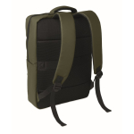 RPET backpack with PU coating for laptops up to 15'' military green colour second view