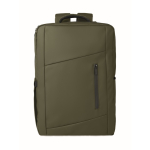 RPET backpack with PU coating for laptops up to 15'' military green colour third view