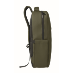 RPET backpack with PU coating for laptops up to 15'' military green colour