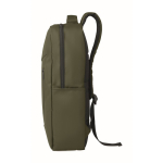 RPET backpack with PU coating for laptops up to 15'' military green colour
