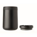 Stainless steel thermal tumbler with reusable coffee filter 450ml black colour ninth view