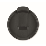 Stainless steel thermal tumbler with reusable coffee filter 450ml black colour
