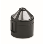 Stainless steel thermal tumbler with reusable coffee filter 450ml black colour
