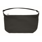 Urban water-repellent nylon crossbody bag with adjustable strap black colour sixth view