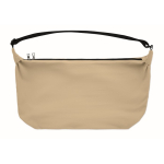 Urban water-repellent nylon crossbody bag with adjustable strap khaki colour sixth view