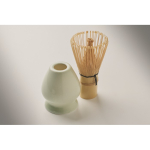 5-piece ceramic and bamboo matcha set in gift box mint green colour fourth photographic view