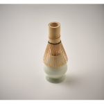 5-piece ceramic and bamboo matcha set in gift box mint green colour sixth photographic view