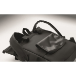 PU backpack with 15” PC capacity and bike straps 20L black colour photographic view