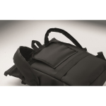 PU backpack with 15” PC capacity and bike straps 20L black colour photographic view