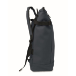 PU backpack with 15” PC capacity and bike straps 20L blue colour fifth view