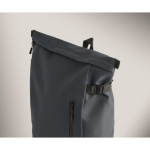 PU backpack with 15” PC capacity and bike straps 20L blue colour seventh photographic view