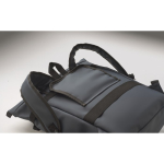 PU backpack with 15” PC capacity and bike straps 20L blue colour photographic view