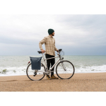 PU backpack with 15” PC capacity and bike straps 20L blue colour ambient view