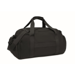 Nylon sports bag with trolley strap and shoulder strap 20L black colour second view