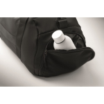 Nylon sports bag with trolley strap and shoulder strap 20L black colour fifth photographic view