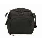 Nylon sports bag with trolley strap and shoulder strap 20L black colour eighth view