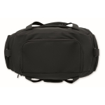 Nylon sports bag with trolley strap and shoulder strap 20L black colour ninth view