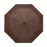 Wind-resistant automatic polyester folding umbrella Ø94 brown colour sixth view