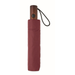 Wind-resistant automatic polyester folding umbrella Ø94 burgundy colour second view