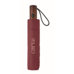 Wind-resistant automatic polyester folding umbrella Ø94 burgundy colour second main view