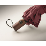 Wind-resistant automatic polyester folding umbrella Ø94 burgundy colour fifth photographic view