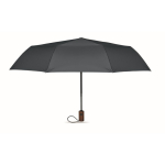 Wind-resistant automatic polyester folding umbrella Ø94 blue colour third view