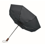 Wind-resistant automatic polyester folding umbrella Ø94 blue colour fourth view