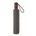 Wind-resistant automatic polyester folding umbrella Ø94 dark grey colour second view