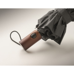Wind-resistant automatic polyester folding umbrella Ø94 dark grey colour fifth photographic view