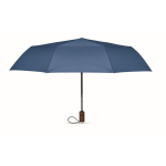 Wind-resistant automatic polyester folding umbrella Ø94 royal blue colour third view