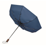 Wind-resistant automatic polyester folding umbrella Ø94 royal blue colour fourth view