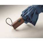 Wind-resistant automatic polyester folding umbrella Ø94 royal blue colour fifth photographic view