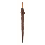 Wind-resistant automatic pongee umbrella with straight handle Ø137 brown colour second view