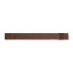 Wind-resistant automatic pongee umbrella with straight handle Ø137 brown colour seventh view
