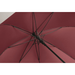 Wind-resistant automatic pongee umbrella with straight handle Ø137 burgundy colour fourth photographic view