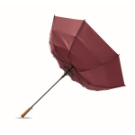 Wind-resistant automatic pongee umbrella with straight handle Ø137 burgundy colour eighth view